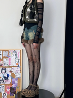 Lolita Stockings Gothic Cross Hollow Lace Socks Lolita Accessories