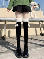 Design Concept:


Step into a world of cozy elegance with our Lolita Stockings Japanese Style Sherpa Over-The-Knee Socks. Meticulously crafted from premium pure cotton, these thigh-high wonders combine timeless Japanese aesthetic with luxurious comfort. The plush Sherpa fleece lining embraces your legs in cloud-like softness, providing exceptional warmth during chilly days while maintaining breathability for all-day wear.