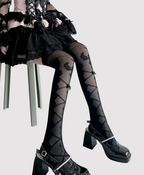 Lolita Stockings White Bow Thin Thighs Cute and Sweet Lolita Accessories