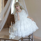 Lolita White Chiffon Shawl Summer Cardigan