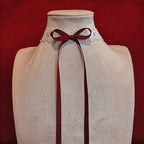 Lolita White Lace Bow Collar Collarbone Chain New Year Accessories Bells Christmas Cool