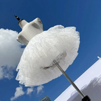 Lolita Petticoats White Ruffle Pannier Crinoline 4 Layers of Soft Gauze 12inches