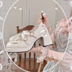Lolita Shoes Candy Girl Elegant High Heels Cute Girl Bow Japanese Princess