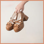 Lolita Shoes Candy Girl Elegant High Heels Cute Girl Bow Japanese Princess