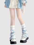 Inspired by the vibrant energy of Y2K subculture, these leg warmers blend nostalgic retro charm with playful Lolita aesthetics. Featuring bold pink and blue stripes, whimsical star and pearl details, and soft knit texture, they add a touch of rebellious cuteness to any outfit. Perfect for expressing unique street-style personality while staying cozy and fashion-forward.