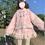 Lolita Coat Love Bunny Girl Cute Rabbit Ear Woolen