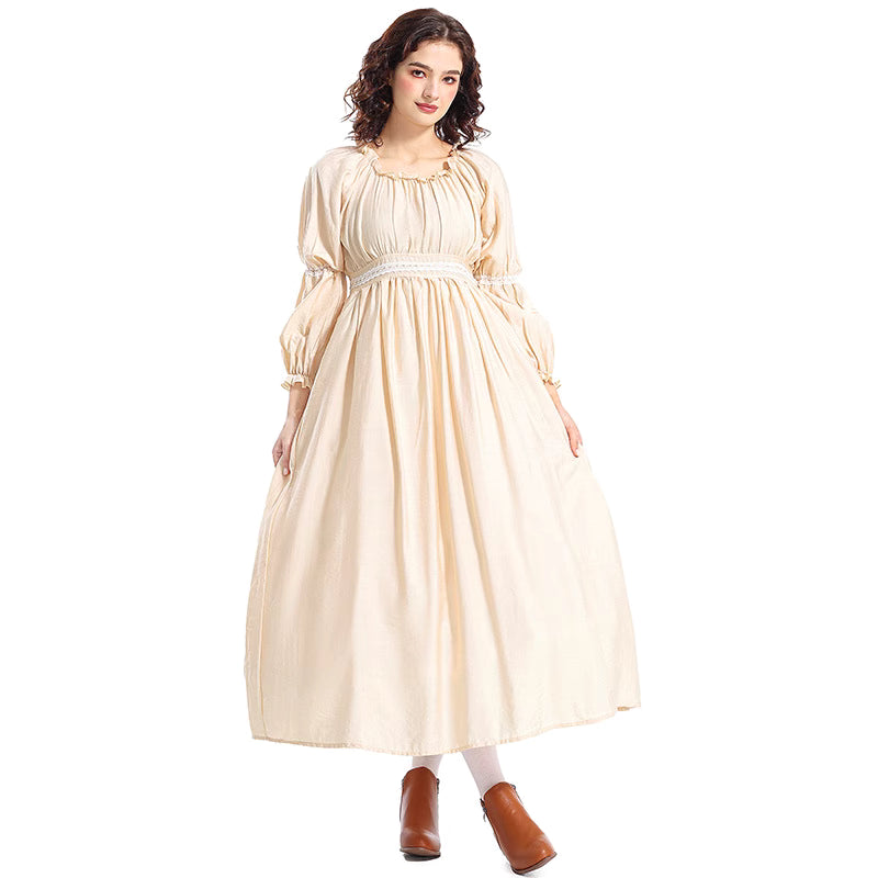 The Vintage Maid Apron Dress is inspired by a romantic floral shop aesthetic, crafted from breathable cotton-linen fabric for comfort and durability. With its long, flowing design and princess-style charm, it blends retro maid elegance with artistic simplicity. Perfect for florists, café staff, or daily cosplay, this apron captures both practicality and a sweet, vintage-inspired look.Product includes: skirt, apron, headscarf.