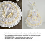 Maid Outfit Sweet Lolita Light Yellow Sweet Lolita Maid Dress with Bunny Ears Headpiece