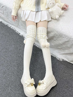Lolita Stockings Milk White Japanese Cute Spring and Autumn High Thigh Lolita Accessories
