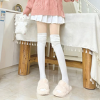 Lolita Stockings Milk White Japanese Cute Spring and Autumn High Thigh Lolita Accessories