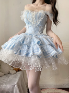 Mint Green Sweet Cute Sleeveless Cake Dress Trouser Dress Lolita Princess Dress