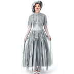 Goth Lolita Princess Dress Silver Skeleton Bride Halloween Cosplay Lolita Dresses