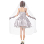 [Pre]Goth Lolita Bride Dress Silver Vampire Ghost Halloween Cosplay Dresses