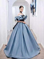 Classic Lolita High-end Blue Evening French Light Luxury Birthday Princess Performance Premium Dress