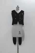 [Pre]Ouji Fashion Lolita Vintage Medieval Prince Style Black Cape Shirt Set Elegant Gothic Style Blouse Shirt