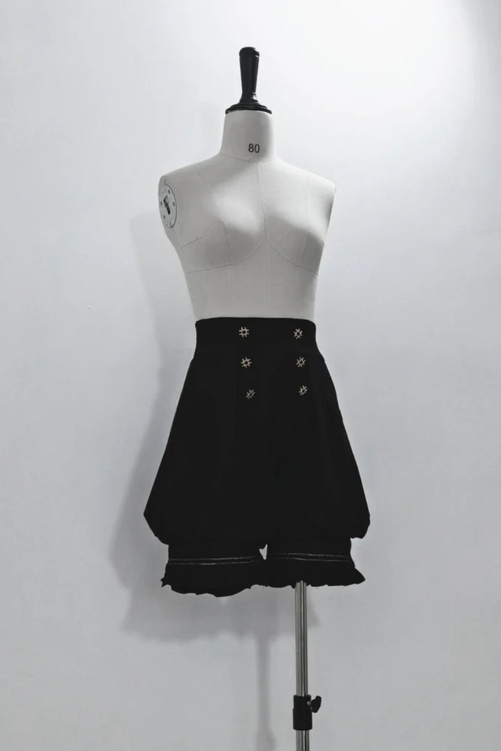 [Pre]Ouji Fashion Lolita Vintage Medieval Prince Style Black Cape Shirt Set Elegant Gothic Style Blouse Shirt