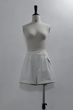 Ouji Fashion Lolita White City Tech Wear Cool Handsome Shorts Short Sleeves Cat Ear Jacket Niche