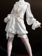 Ouji Fashion LolitaWhite Moonlight Vintage Cute Cool Elegant Lolita Vest Prince Style