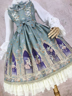 Palace Classic Style Printed Lolita Dress JSK
