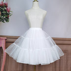 Petticoat Lolita 50cm Short Fluffy Cloud Crinoline Hoopless Soft Tulle Underskirt Daily Wear
