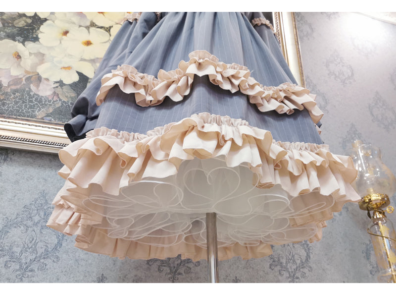 Petticoat Lolita 60cm Long Fluffy Crinoline Hoopless Soft Tulle Underskirt Hanfu Support Daily Wear