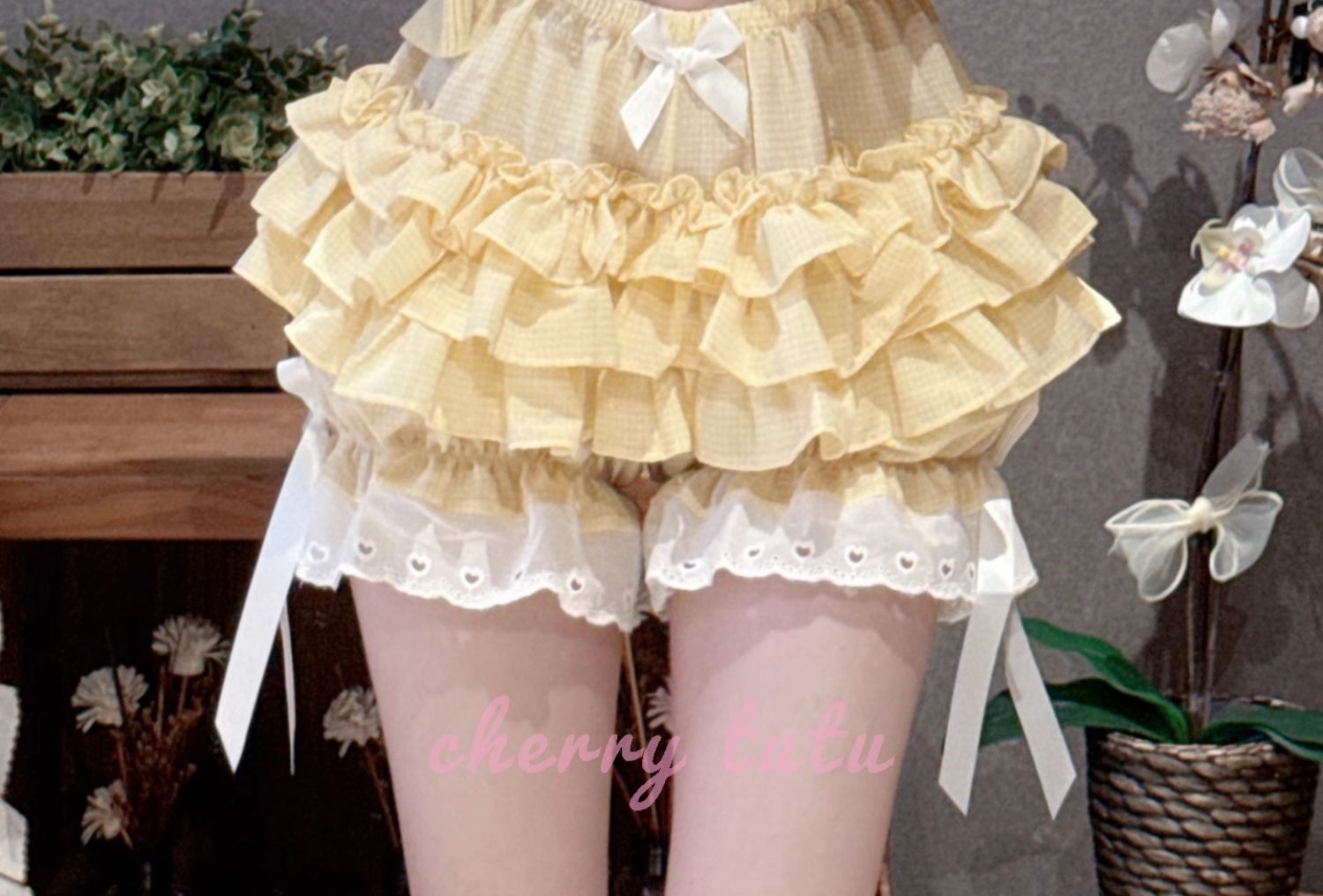 Petticoats Cherry Rabbit Blue Plaid Pumpkin Shorts Cake Layered Skirt with Petticoat