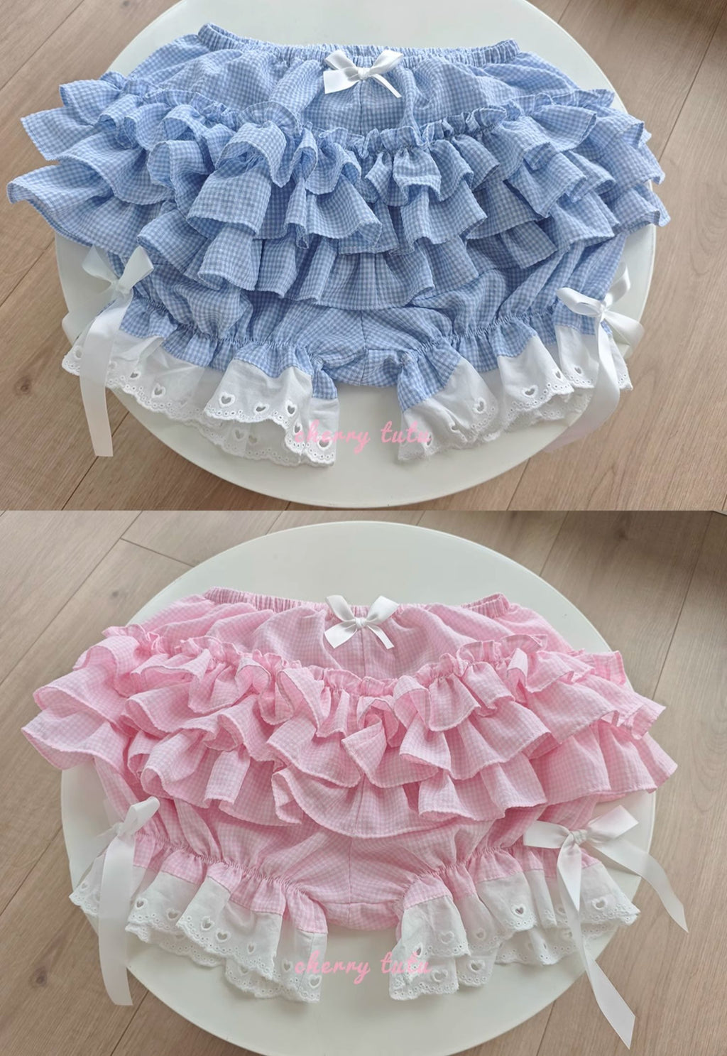 Petticoats Cherry Rabbit Blue Plaid Pumpkin Shorts Cake Layered Skirt with Petticoat