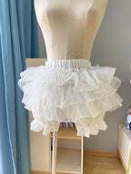 Petticoats In Black White Organza Lolita Pumpkin Safety Shorts Cake Skirt Anti See Through JK Short Dress