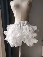 Petticoats In Black White Organza Lolita Pumpkin Safety Shorts Cake Skirt Anti See Through JK Short Dress