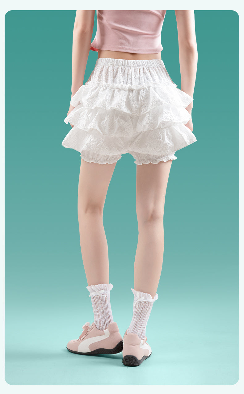 Petticoats Pumpkin Bloomers Petticoat Light Fluffy Lolita Safety Shorts White Cake Layered Skirt