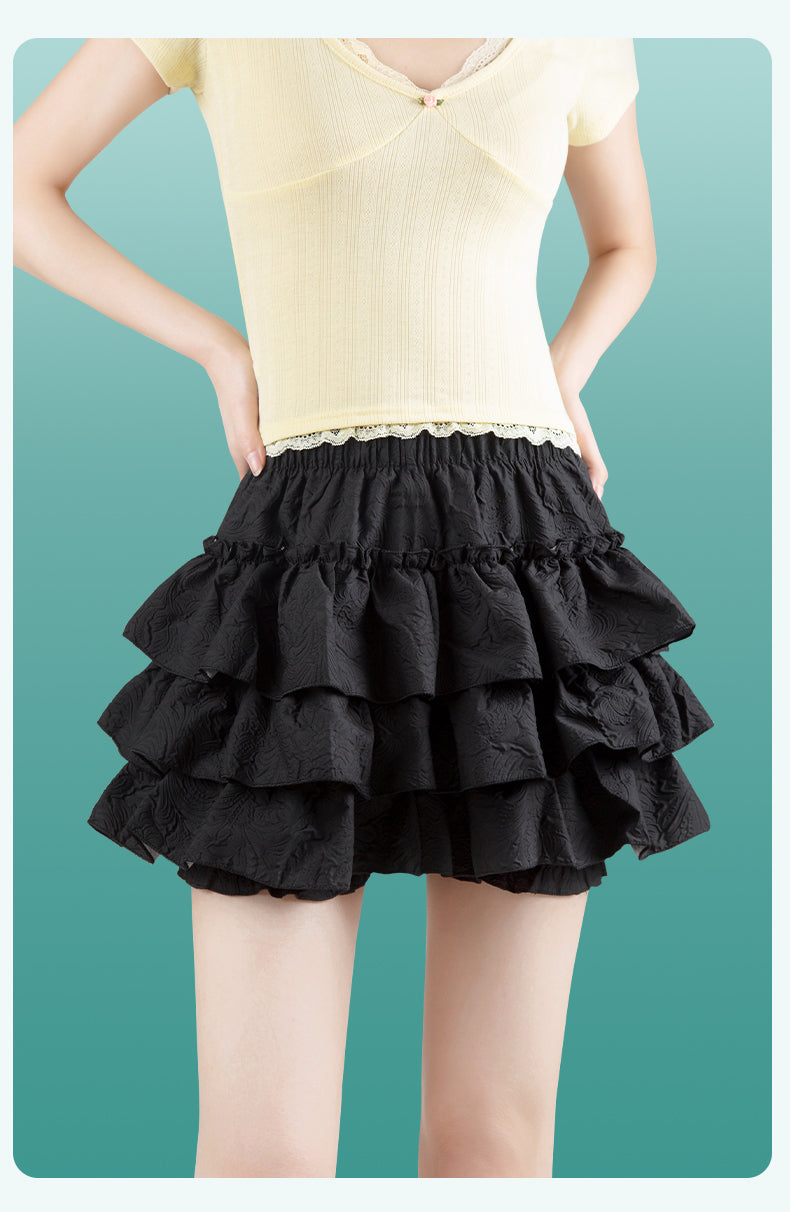 Petticoats Pumpkin Bloomers Petticoat Light Fluffy Lolita Safety Shorts White Cake Layered Skirt