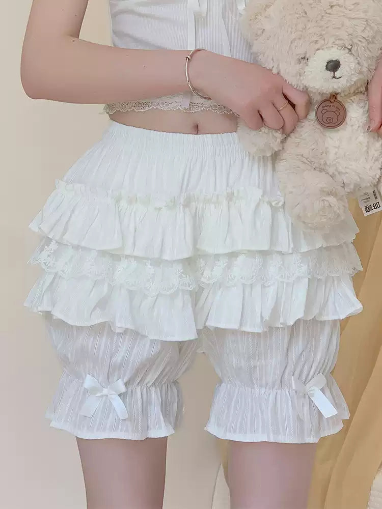 Petticoats Pumpkin Bloomers Yellow Pink White Petticoat Anti See Through Underskirt Layered Cake Skirt