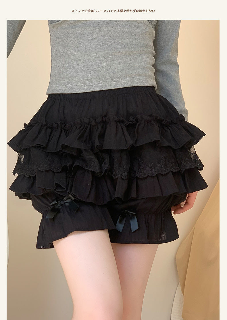 Petticoats Pumpkin Bloomers Yellow Pink White Petticoat Anti See Through Underskirt Layered Cake Skirt