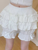 Petticoats Pumpkin Bloomers Yellow Pink White Petticoat Anti See Through Underskirt Layered Cake Skirt