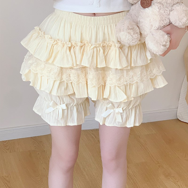 Petticoats Pumpkin Bloomers Yellow Pink White Petticoat Anti See Through Underskirt Layered Cake Skirt