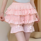 Petticoats Pumpkin Bloomers Yellow Pink White Petticoat Anti See Through Underskirt Layered Cake Skirt