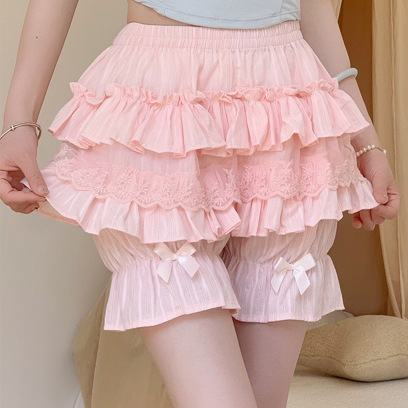 Petticoats Pumpkin Bloomers Yellow Pink White Petticoat Anti See Through Underskirt Layered Cake Skirt
