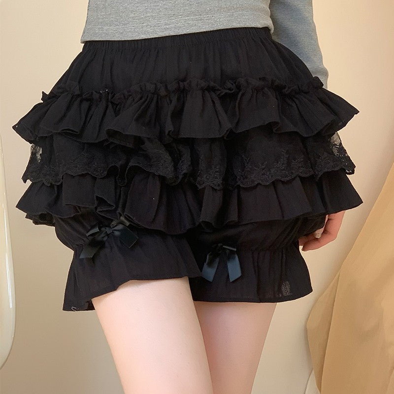 Petticoats Pumpkin Bloomers Yellow Pink White Petticoat Anti See Through Underskirt Layered Cake Skirt