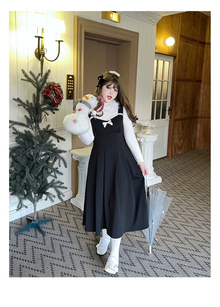 Pink Black Sweet Cute Lolita JSK Plus Size 4XL Lolita Dress Jumper Skirt