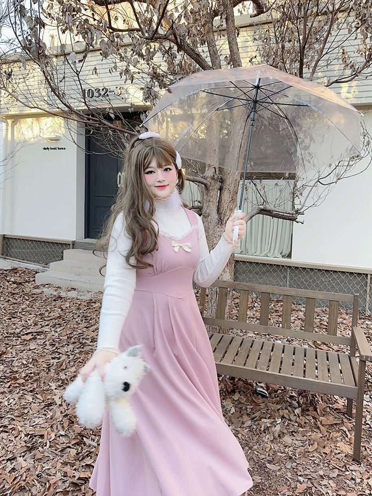 Pink Black Sweet Cute Lolita JSK Plus Size 4XL Lolita Dress Jumper Skirt