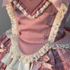 Pink Bra Shirt Skirt Lolita Skirt Set Cute Sweet Girl Lace Princess Skirt Lolita Dresses