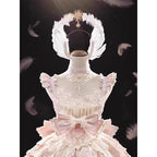 Pink Dress Jsk Sweet Flower Marriage Heavy Industry Dress Trailing