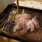 Lolita Hair Accessory Pink Flowers Pearls Fairy Princess Elegant Hair Clips Bridal Hairpins