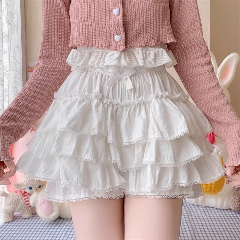 Lolita Petticoats Pink Japanese Warm Pumpkin Leggings Cake Versatile Shorts