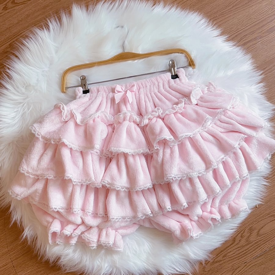 Lolita Petticoats Pink Japanese Warm Pumpkin Leggings Cake Versatile Shorts