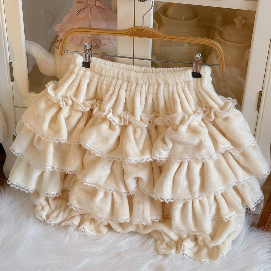 Lolita Petticoats Pink Japanese Warm Pumpkin Leggings Cake Versatile Shorts