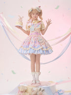 Pink Sweetheart Cute Lolita Dress JSK Bowknot Layer Ruffles