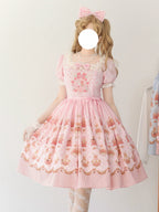 Pink Sweetheart Print JSK SK OP Dress Lolita