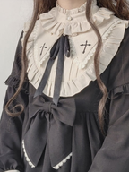 Plus Size Black Classic Long-sleeved Lolita Autumn and Winter Daily Dress Girl OP Fairy Dress 4XL Lolita Dress