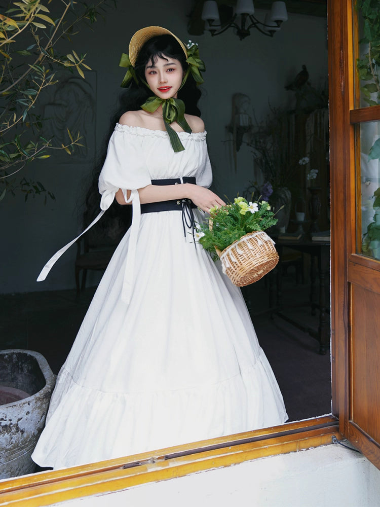 Design Concept:
This Classic Lolita dress features a sophisticated square neckline and a high-waisted, flared silhouette crafted from embossed textured fabric. The flowing skirt and structured bodice create an elegant and refined look, perfect for daily wear, tea parties, or casual Lolita gatherings. Its timeless design combines vintage charm with modern comfort, making it a versatile addition to any wardrobe.